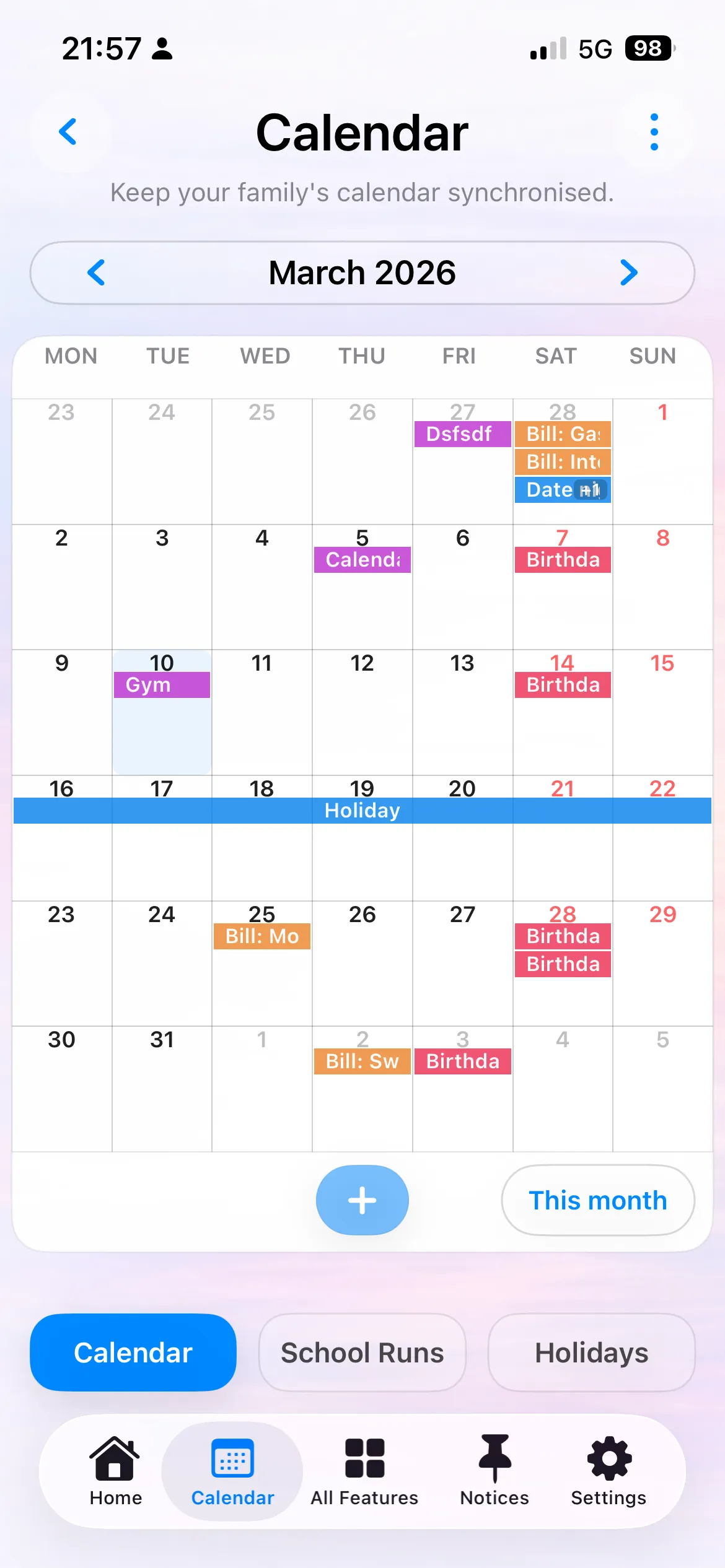 Calendar